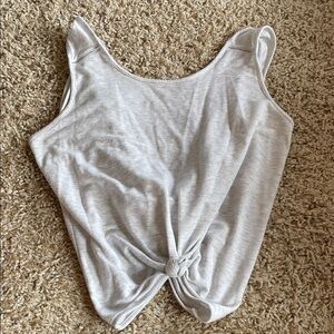 Victoria's Secret Light Gray Knotted Tank Top